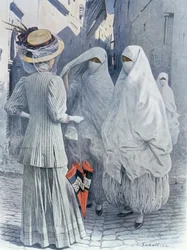 A European woman in Algeria